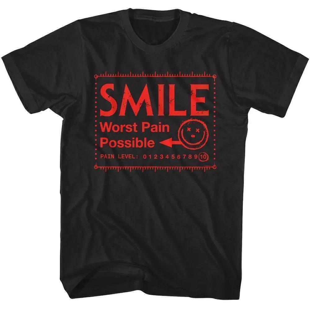 Smile Worst Pain Possible Dark Humor Graphic T-Shirt